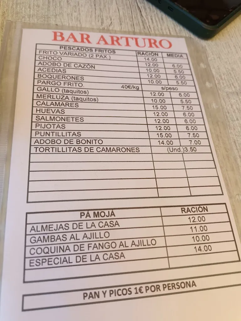 Menu_Bar Arturo_Jerez de la Frontera_image_1