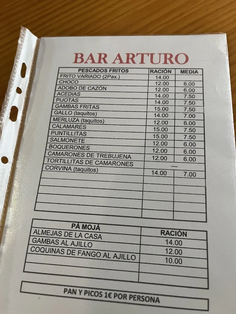Menu_Bar Arturo_Jerez de la Frontera_image_4
