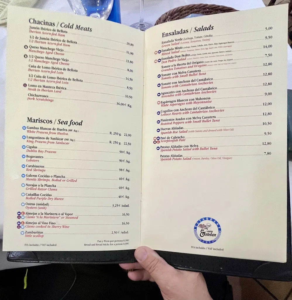 Menu_Venta Esteban_Jerez de la Frontera_immagine_2