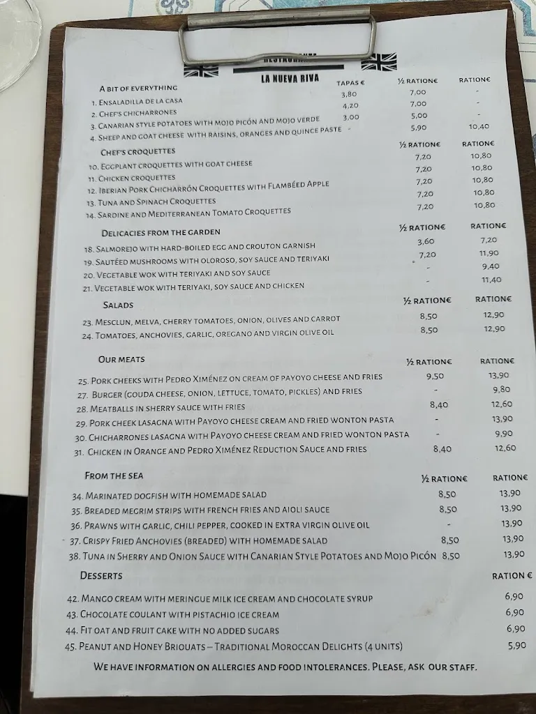 Menu_La Nueva Riva_Jerez de la Frontera_image_2