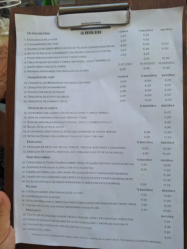 Menu_La Nueva Riva_Jerez de la Frontera_image_4