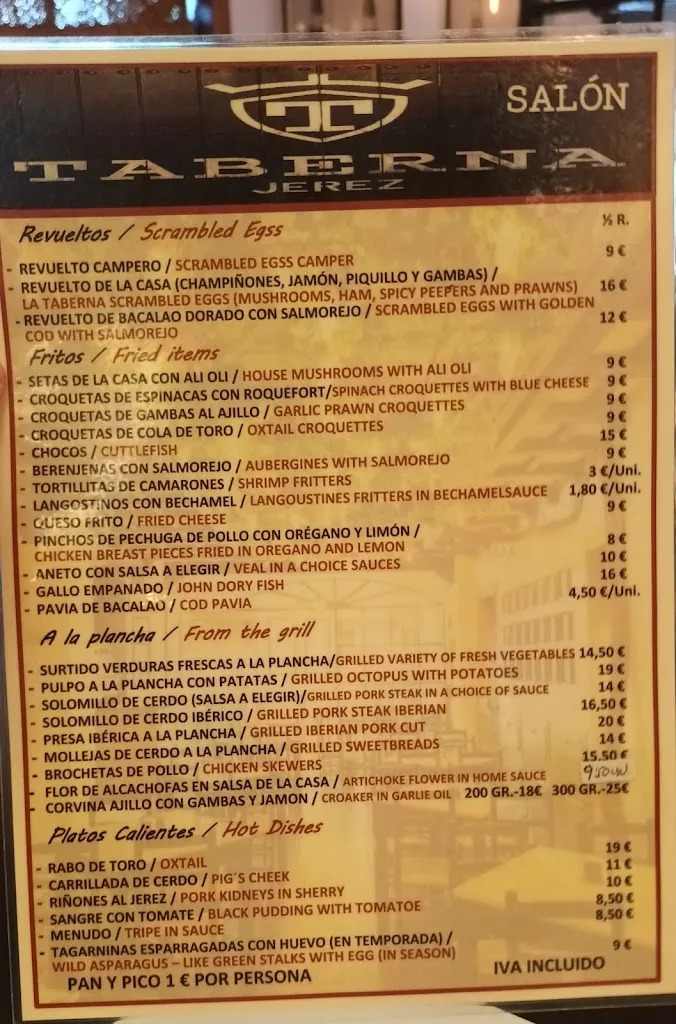 Menu_Taberna Jerez_Jerez de la Frontera_image_1