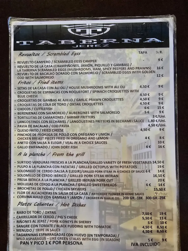 Menu_Taberna Jerez_Jerez de la Frontera_image_2