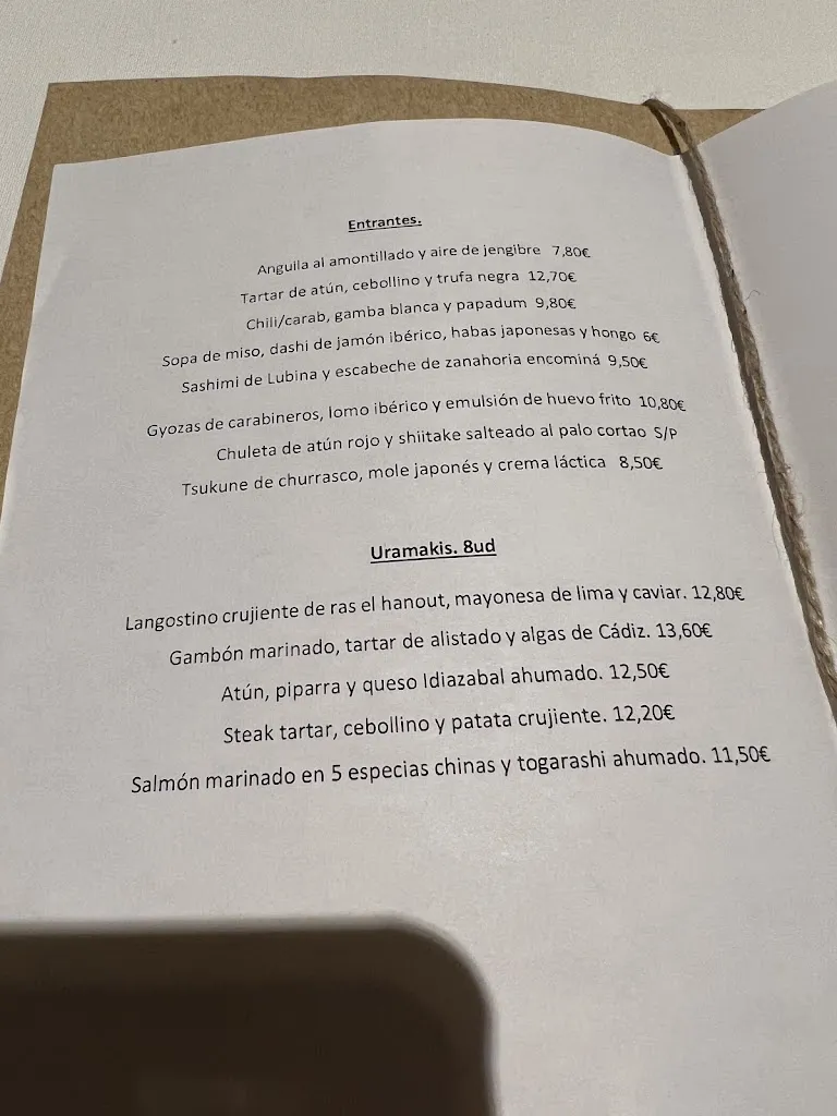 Menu_Akase_Jerez de la Frontera_image_2