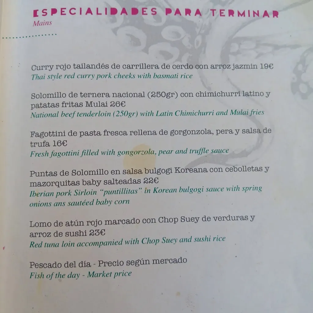 Menü_Restaurante Mulai_Jerez de la Frontera_Bild_1