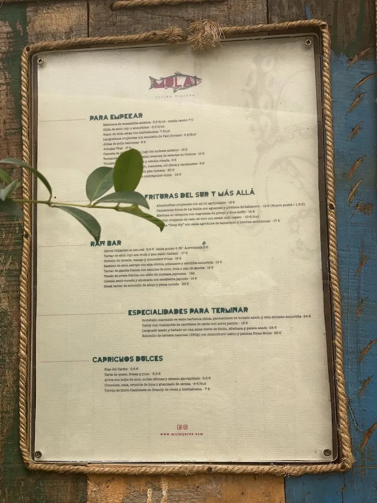 Menü_Restaurante Mulai_Jerez de la Frontera_Bild_2