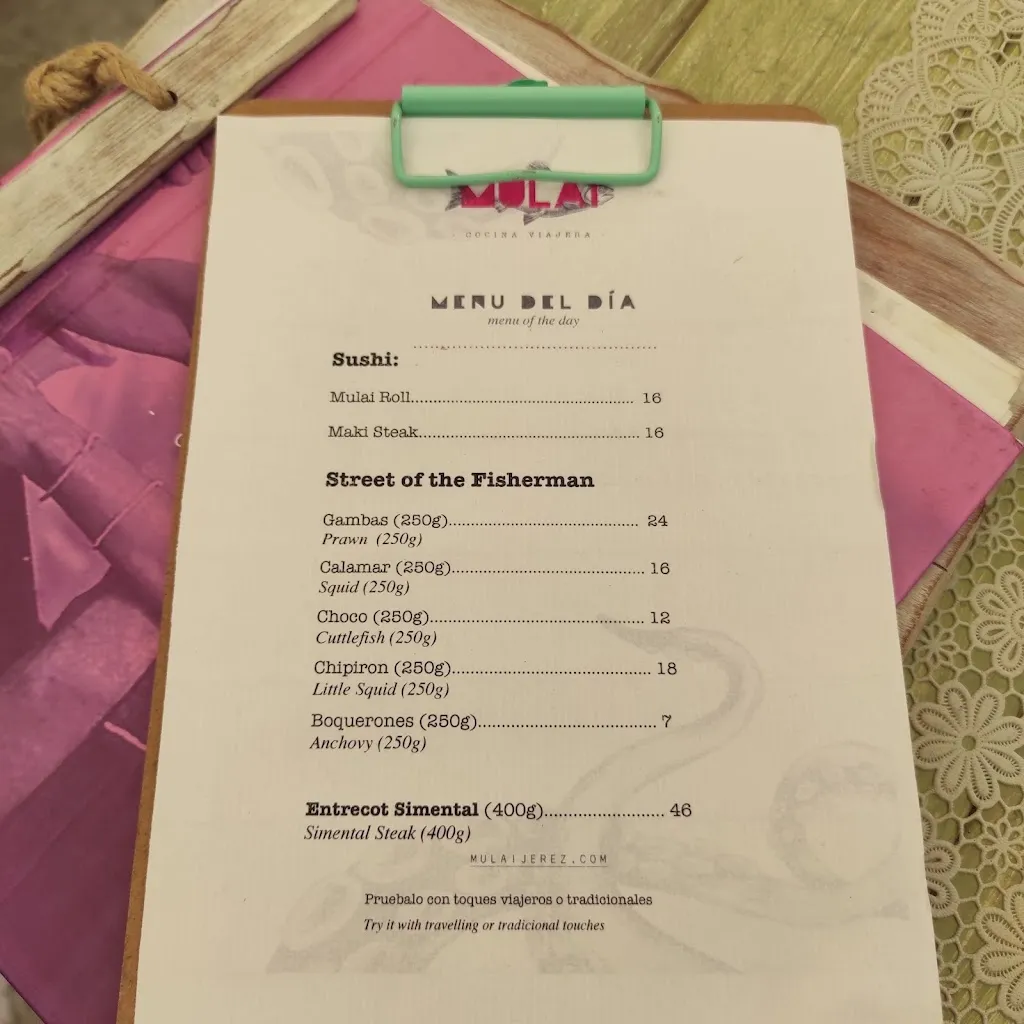 Menü_Restaurante Mulai_Jerez de la Frontera_Bild_4