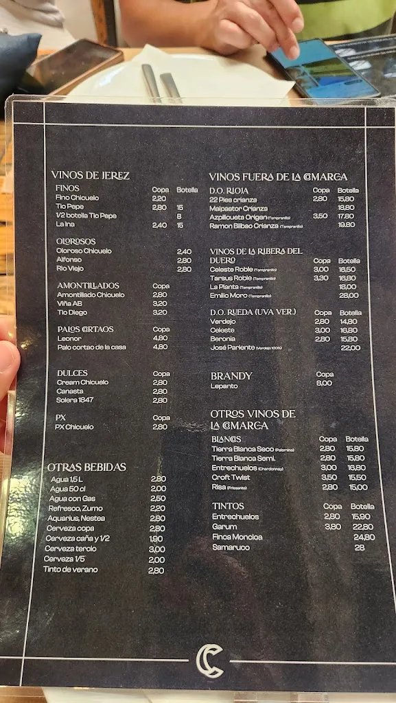 Menu_CHICUELO_Jerez de la Frontera_image_1