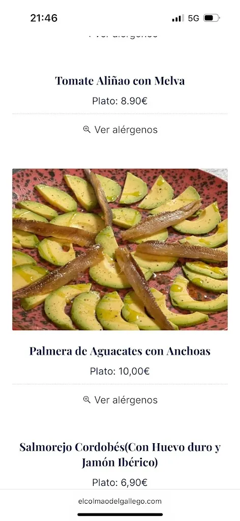 Menu_el colmao del gallego_Jerez de la Frontera_immagine_1