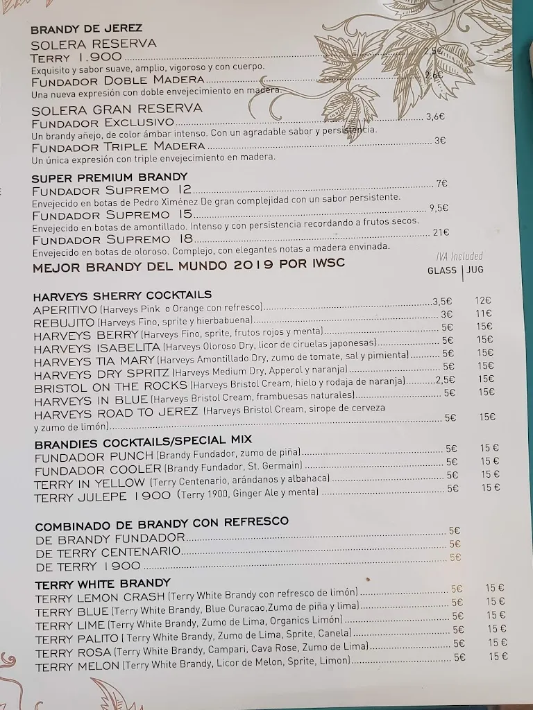 Menu_Casa Fundador Restaurante_Jerez de la Frontera_image_2