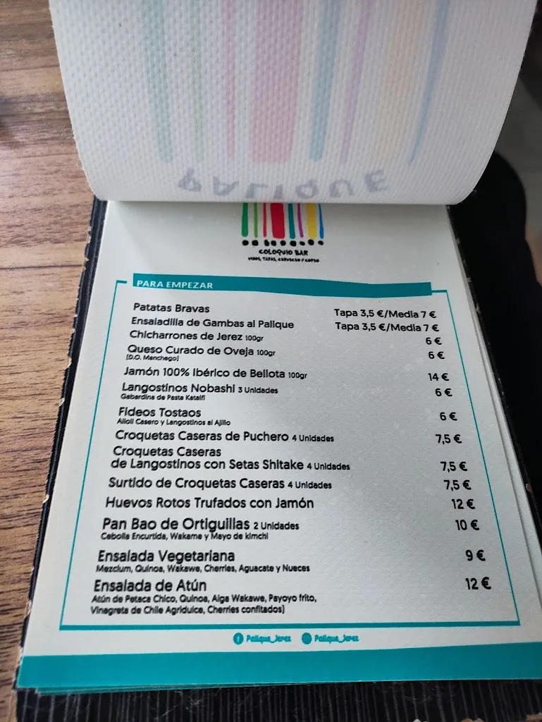 Menu_Palique Coloquio Bar_Jerez de la Frontera_image_2