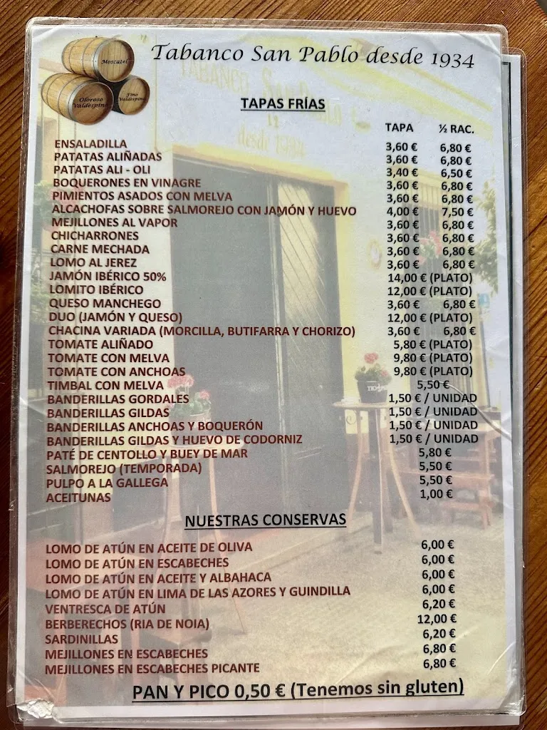 Menu_Tabanco San Pablo_Jerez de la Frontera_image_3