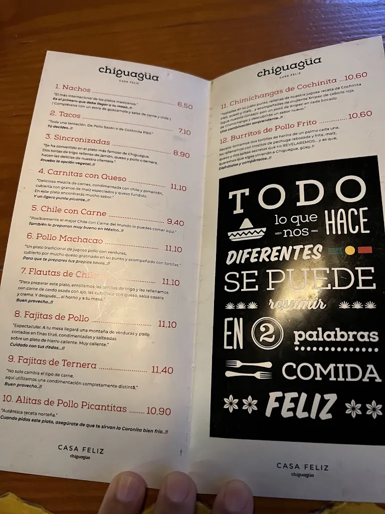 Menu_Chiguagua CASA FELIZ_Jerez de la Frontera_image_1