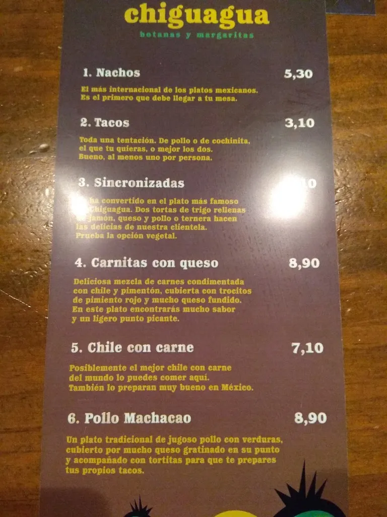 Menu_Chiguagua CASA FELIZ_Jerez de la Frontera_image_3