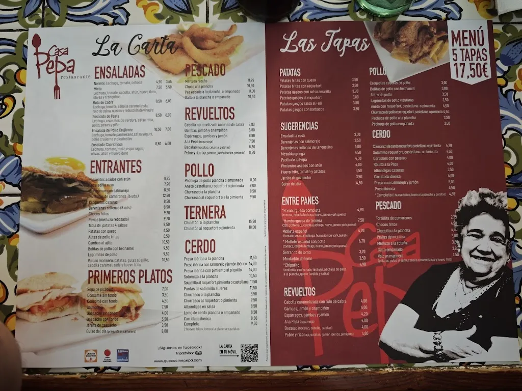 Menu_Restaurante Casa Pepa_Jerez de la Frontera_image_1