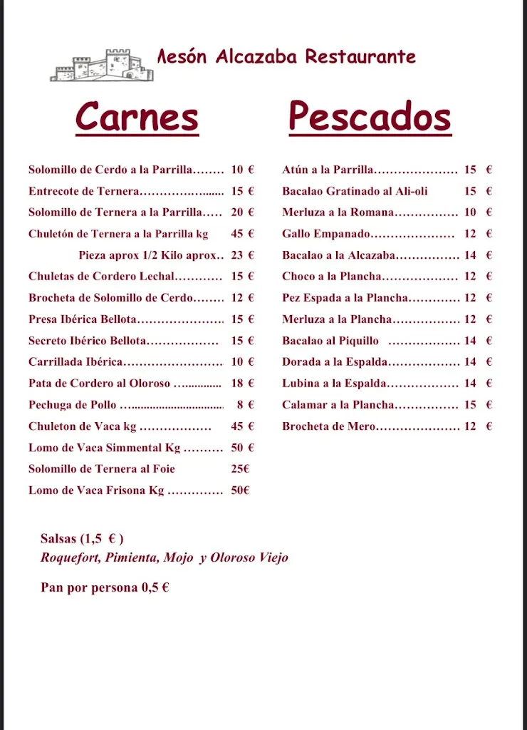 Menu_Restaurante Alcazaba_Jerez de la Frontera_image_1
