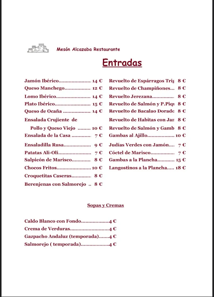 Menu_Restaurante Alcazaba_Jerez de la Frontera_image_2