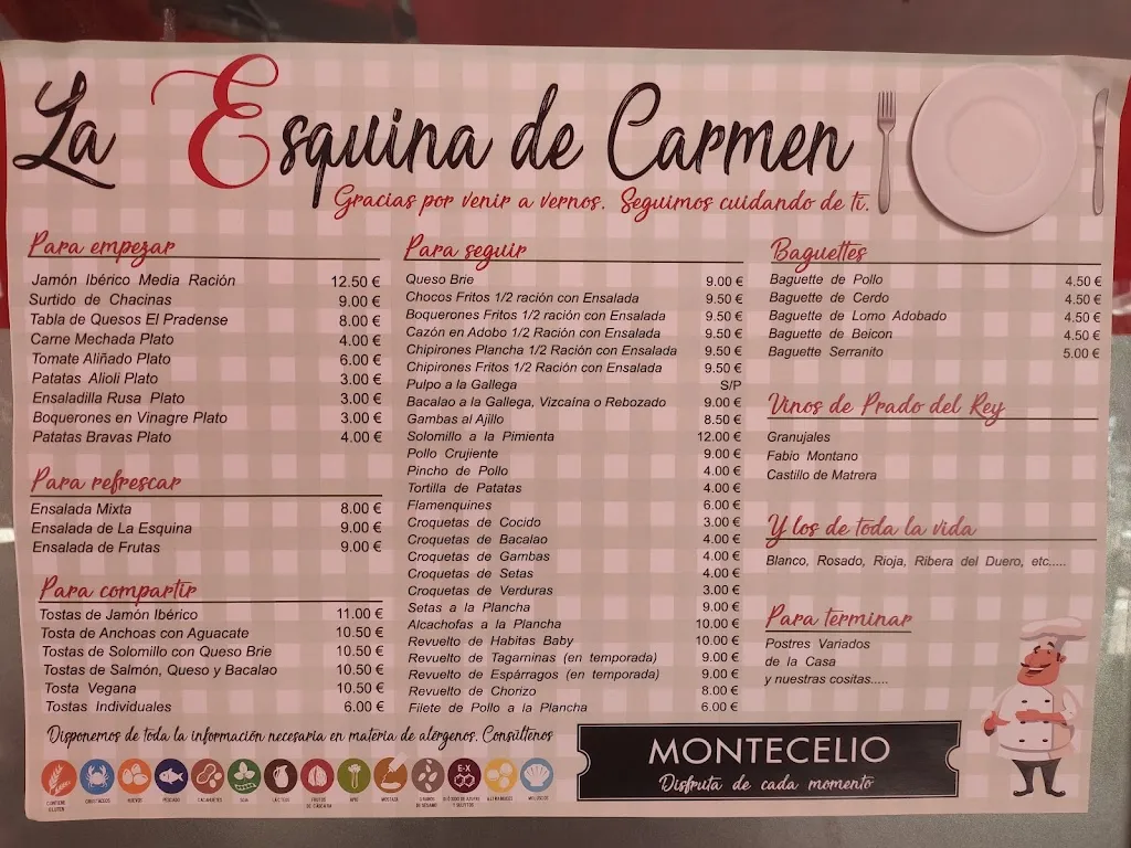 Menu_La Esquina del Carmen_Prado del Rey_image_2