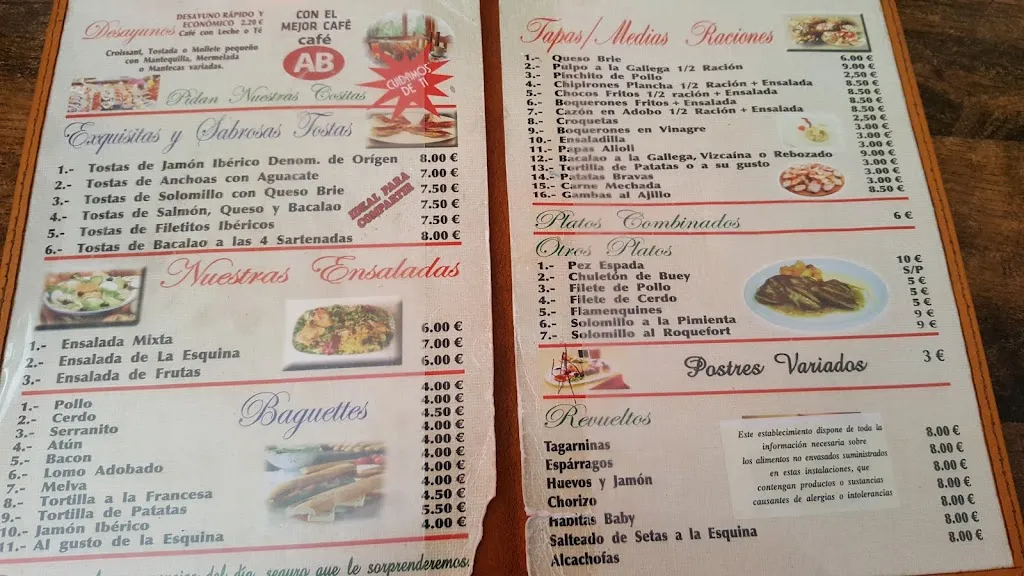 Menu_La Esquina del Carmen_Prado del Rey_image_4