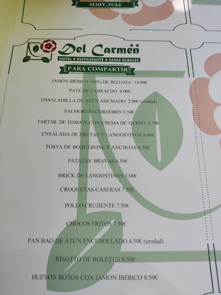 Menu_Hotel Restaurante Del Carmen_Prado del Rey_image_4