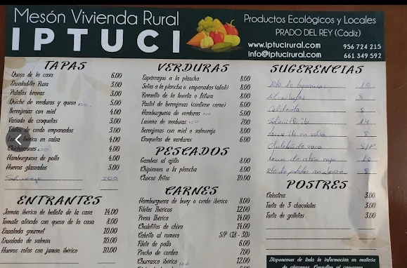 Menu_Mesón Rural Iptuci_Prado del Rey_image_1