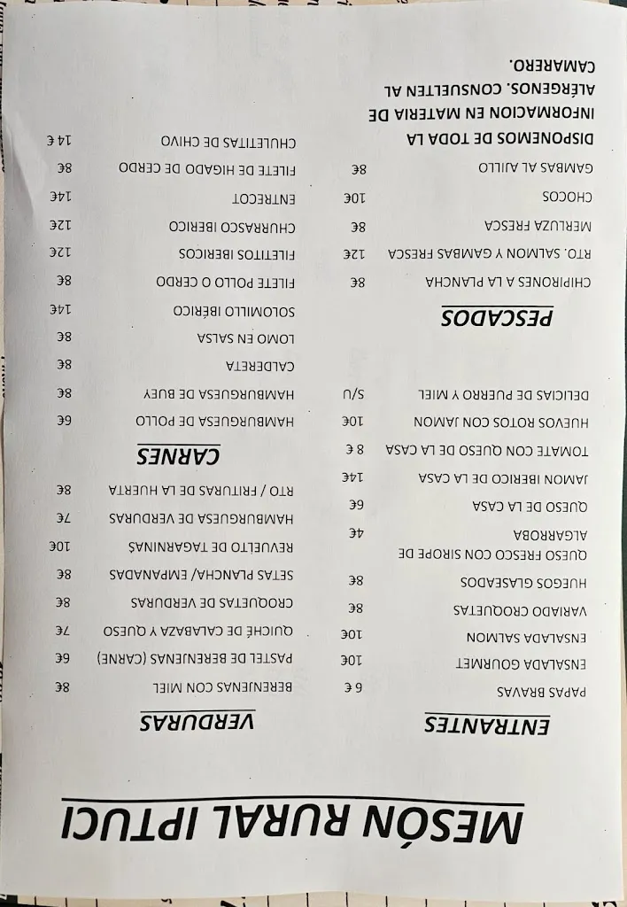 Menu_Mesón Rural Iptuci_Prado del Rey_image_2