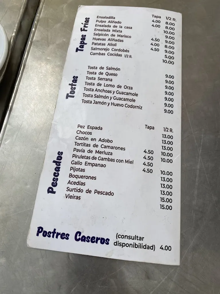 Menu_La Esquina Del Tapeo_Prado del Rey_immagine_4