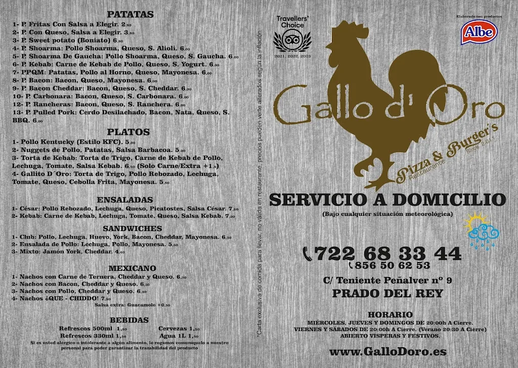 Menu_Gallo D´Oro Pizza & Burgers_Prado del Rey_image_2
