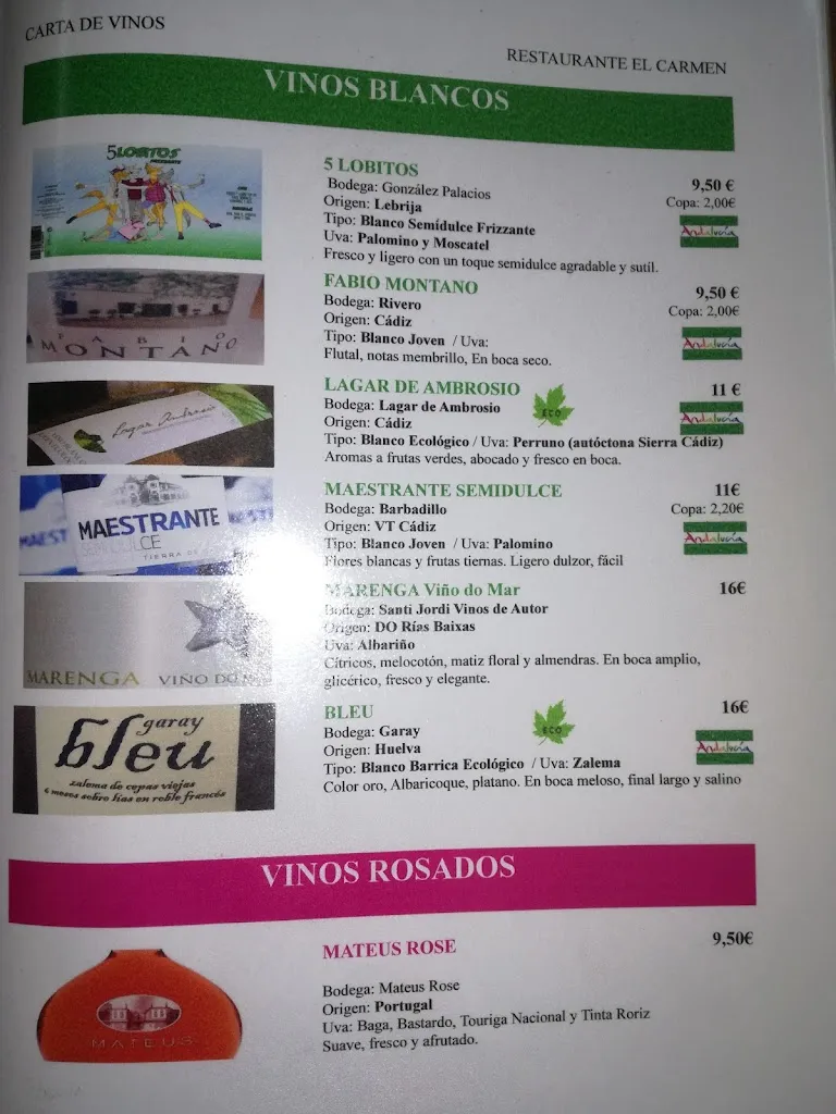Menu_Hotel del Carmen_Prado del Rey_image_1