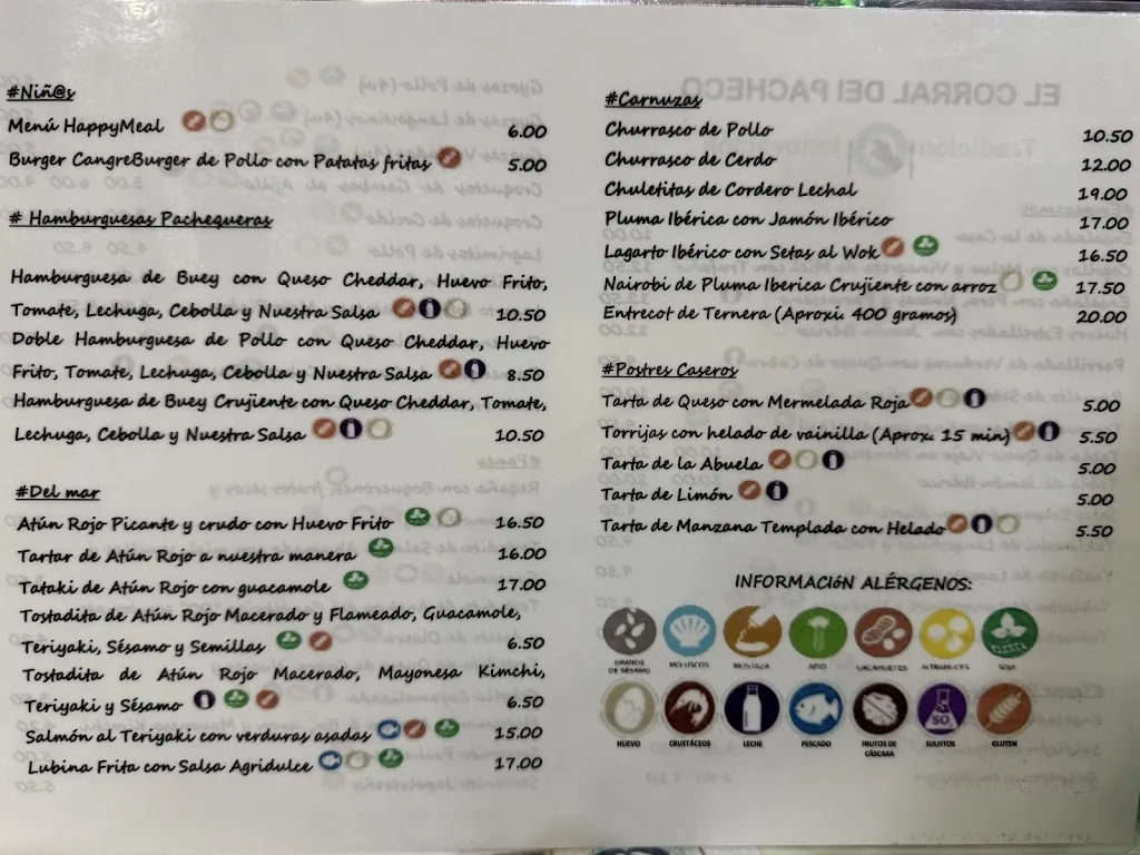 Menu_El Corral de la Pacheca_Olvera_image_4