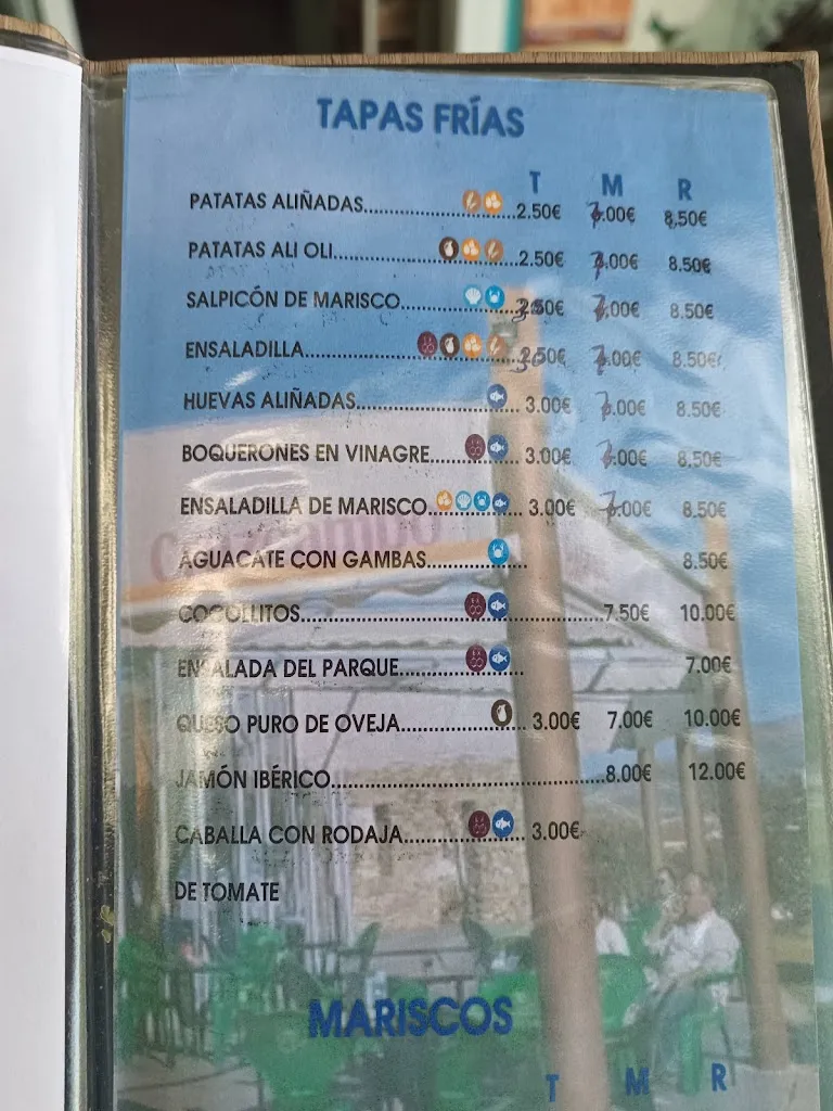 Menu_Bar El Parque_Olvera_image_1