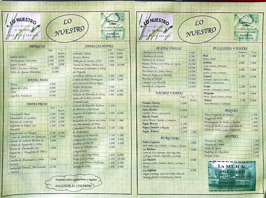 Menu_Bar Lo Nuestro_Olvera_image_4