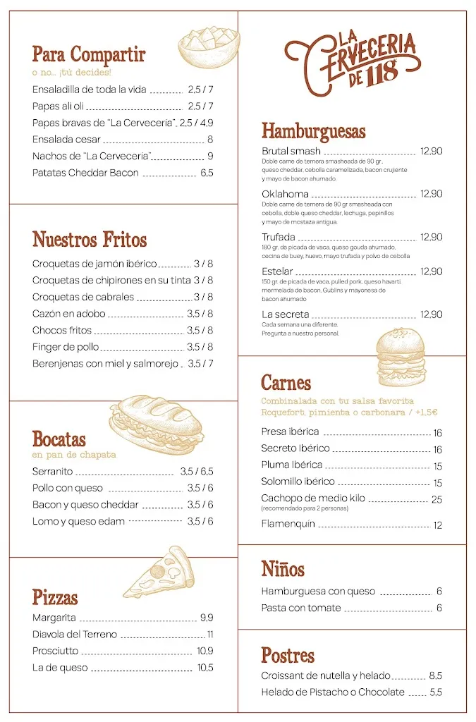 Menu_La Cervecería de 118_Olvera_image_1