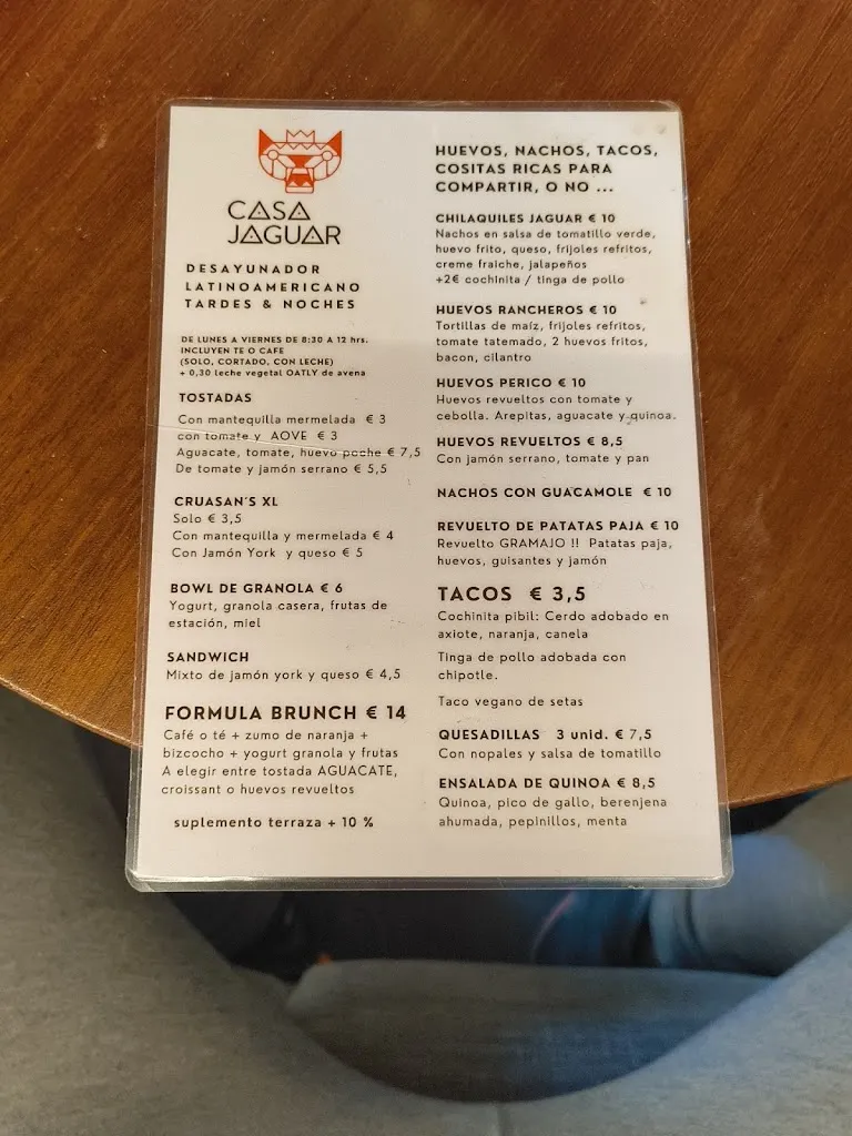 Menu_Casa Jaguar Café | Mercado San Fernando_San Fernando_image_1