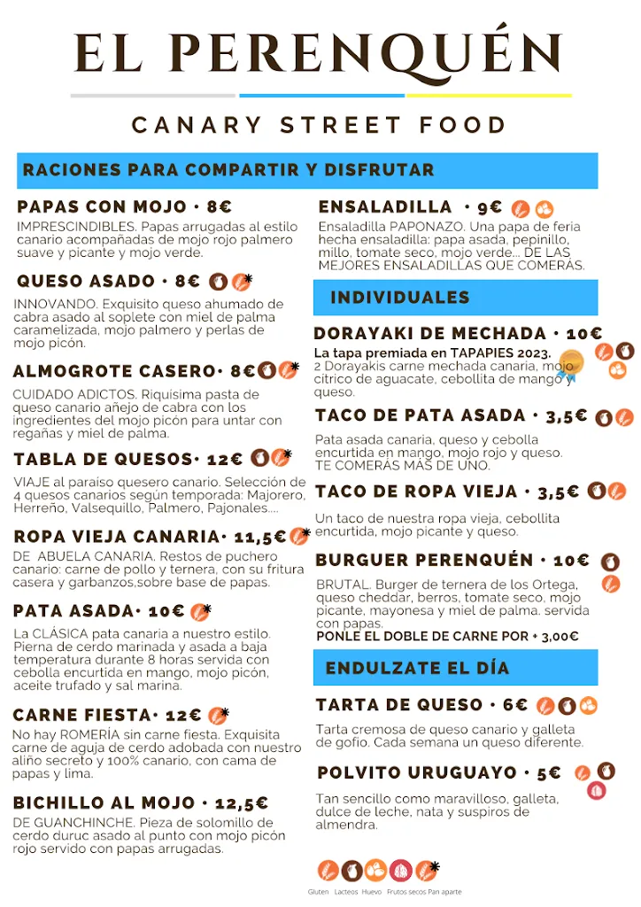 Menu_El Perenquén. Canary Street Food. Comida canaria._San Fernando_image_1