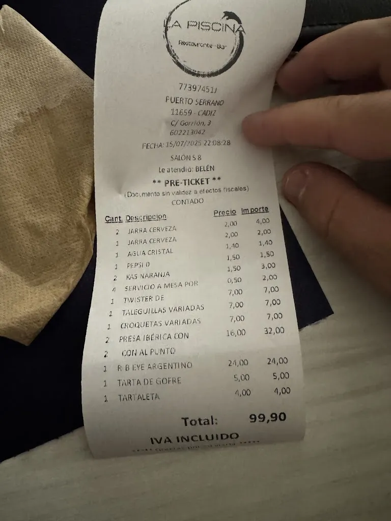 Iván ND_Restaurante Bar La Piscina_Puerto Serrano_review