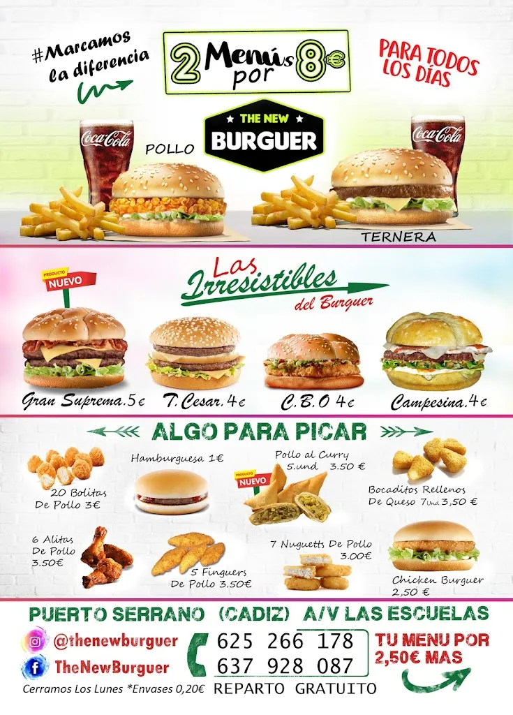 Menu_The New Burguer_Puerto Serrano_image_3