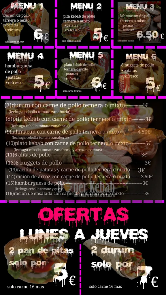 Menu_Puerto Donar Kebab_Puerto Serrano_image_1