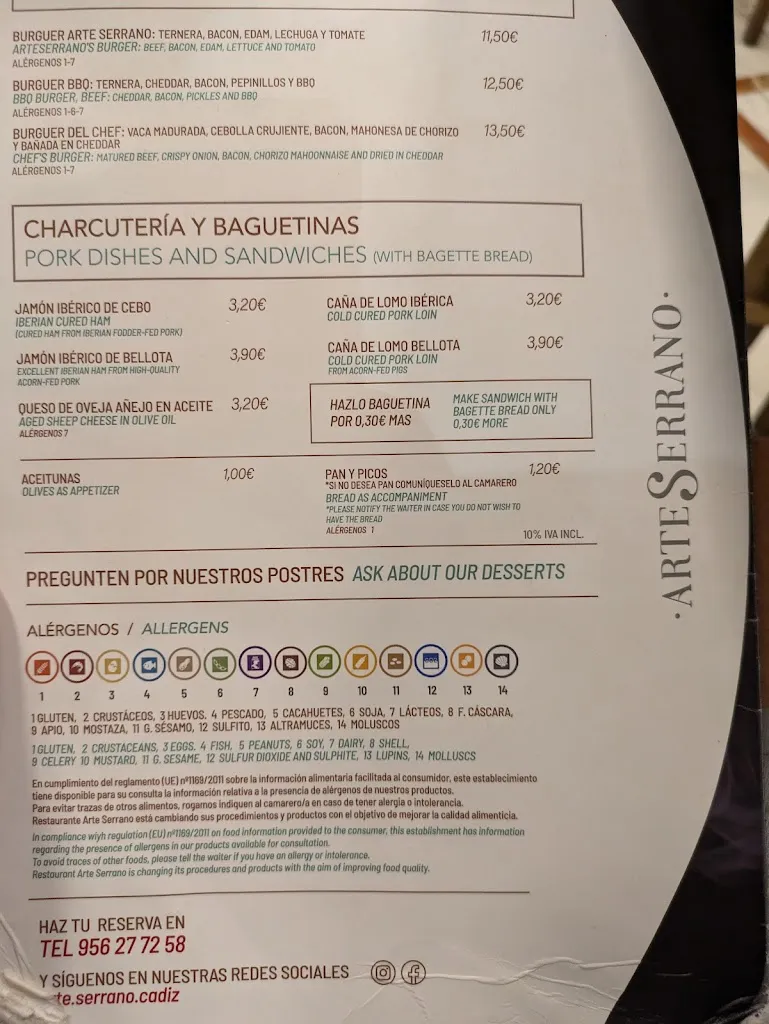 Menu_Restaurante Arte Serrano_Puerto Serrano_image_1
