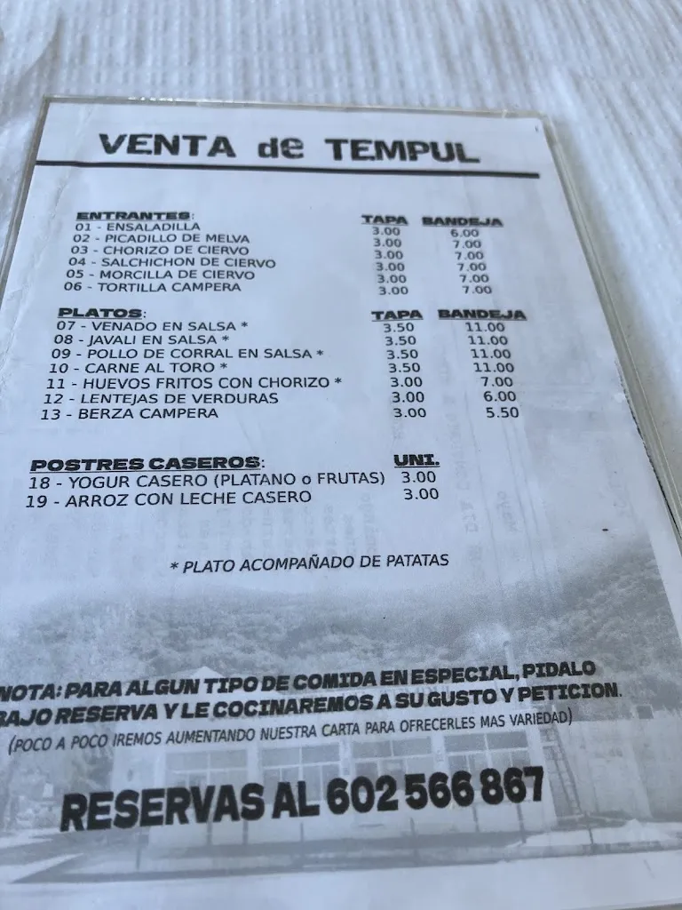 Menu_VENTA DE TEMPUL_San José del Valle_image_1