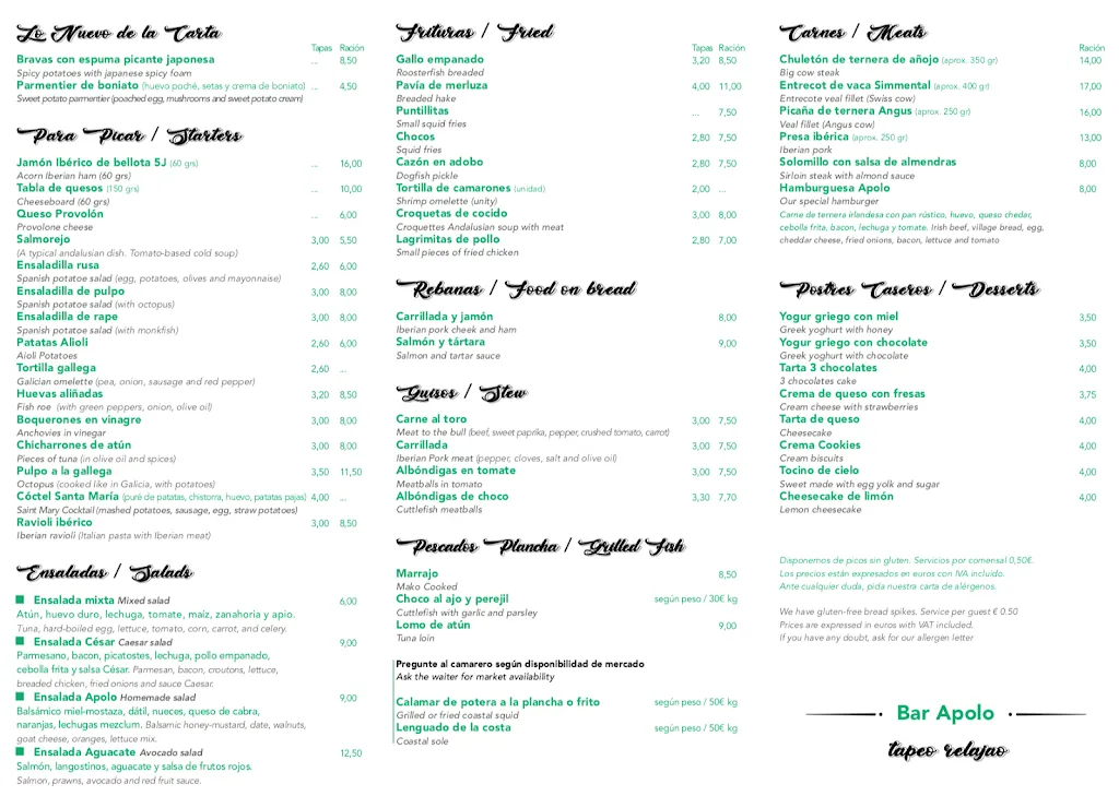 Menu_Bar Apolo_Puerto de Santa María El_image_3