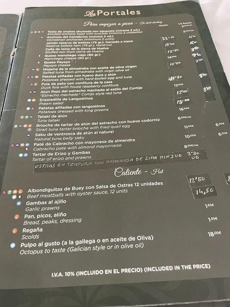 Menu_Restaurante Los Portales_Puerto de Santa María El_immagine_3
