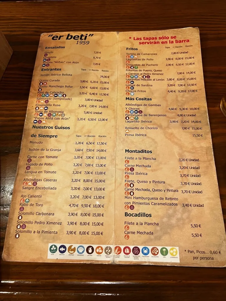 Menu_Bar Er Beti_Puerto de Santa María El_image_2
