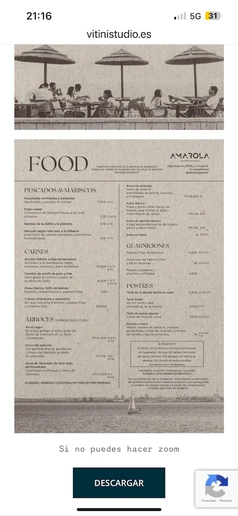 Menu_Restaurante Amarola_Puerto de Santa María El_image_2