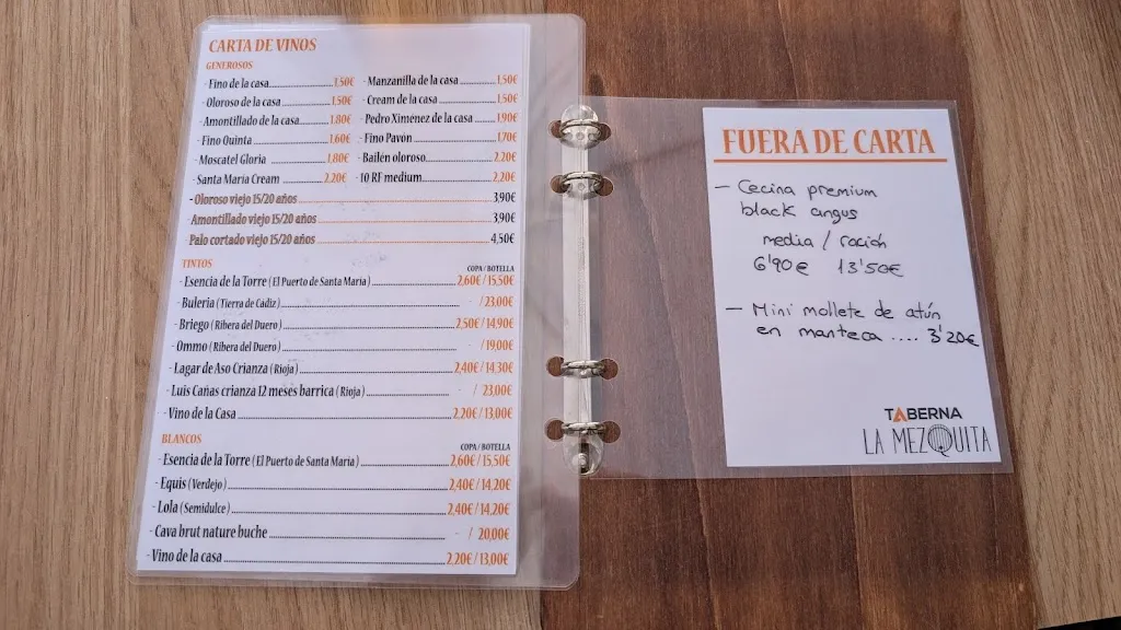 Menu_Taberna La Mezquita_Puerto de Santa María El_image_4