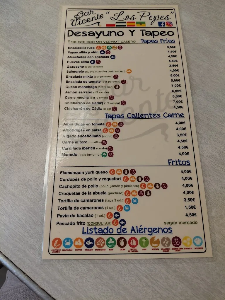 Menu_Bar Vicente Los Pepes_Puerto de Santa María El_image_4