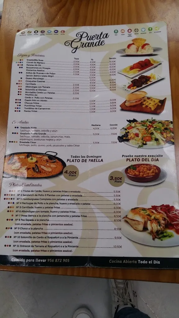 Menu_Bar Puerta Grande_Puerto de Santa María El_image_2