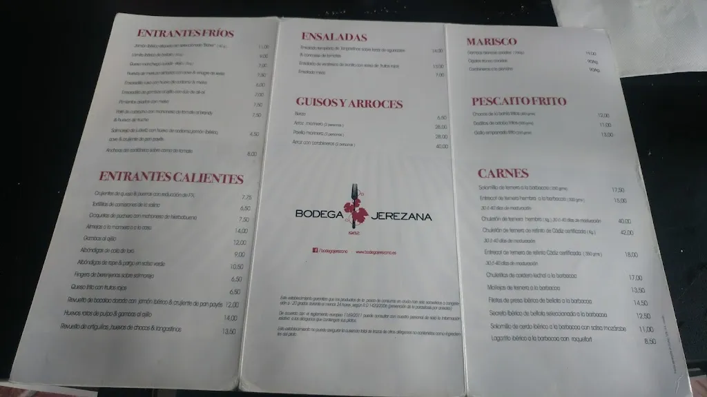 Menu_Bodega Jerezana_Puerto de Santa María El_image_2
