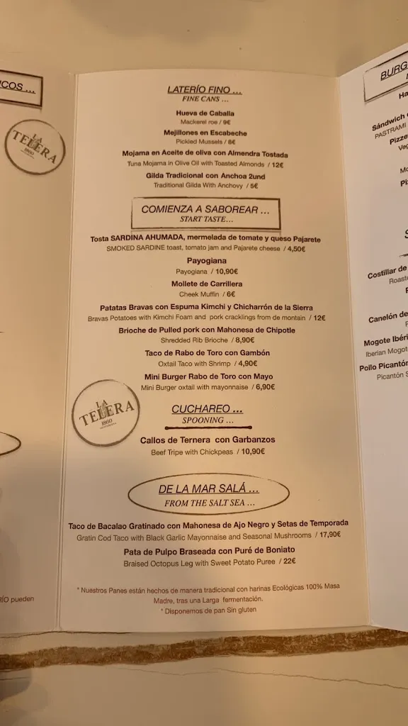 Menu_La Telera 1860_Setenil de las Bodegas_immagine_4