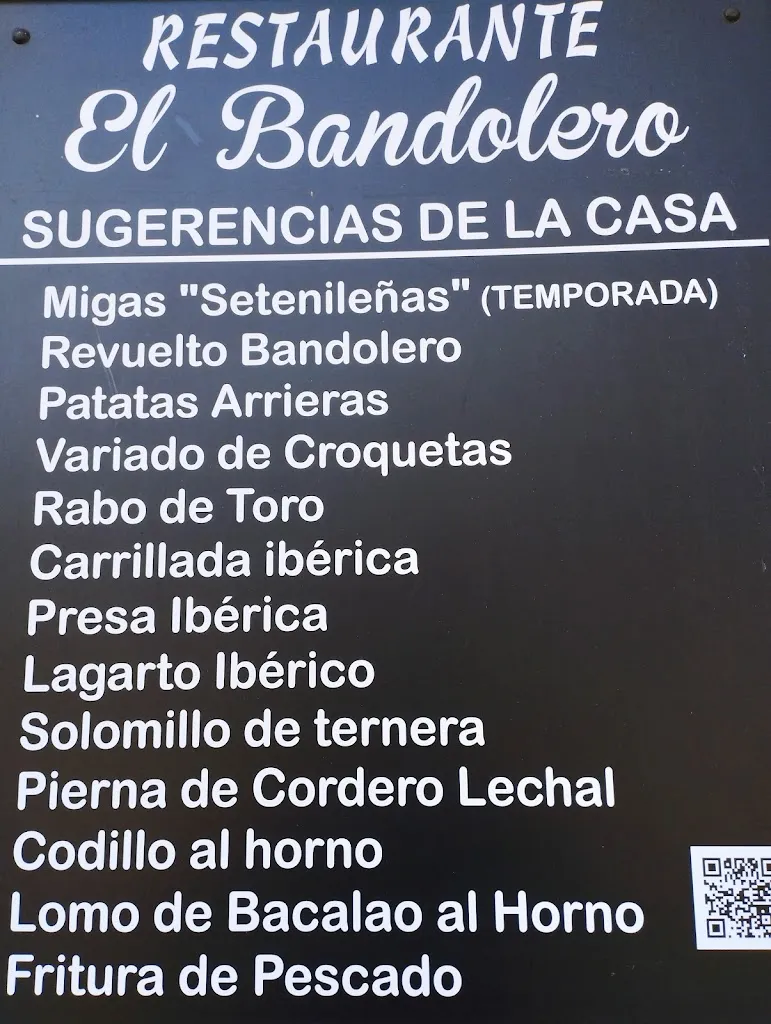 Menu_Bar Restaurante Cueva El Bandolero_Setenil de las Bodegas_image_3